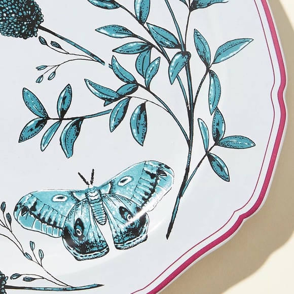 NWT  Set/4 Elin Dessert Plates from Anthropologie. Bird - Picture 3 of 3